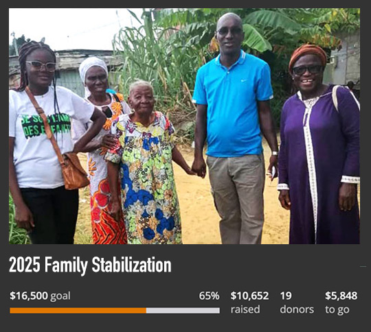 Family Stabilization & Team to Gabon, July 2025